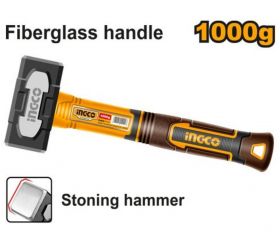 Pucka / kamenárske kladivo 1000g INGCO sklolaminátová násada