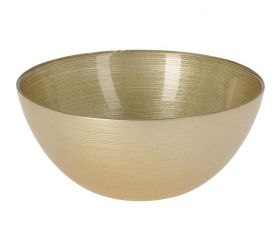 Miska zlatá 21 cm, 2l, sklenená