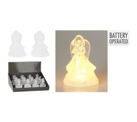 Postavička anjel LED 15 cm teplé biele mix