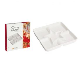 Miska servírovacia hviezda 22x22 cm porcelán