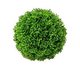 Dekorácia guľa 23 cm sukulent zelená