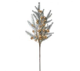 Ozdoba zapichovacia vetvička čečina šípky zlatá 54 cm