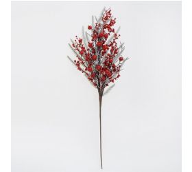 Ozdoba zapichovacia konár + šípky + bobule červené 67 cm
