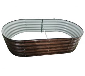 Záhon vyvýšený oceľový ovál 180x90x43cm Drevodekor GARDENKUS
