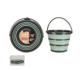 Vedro 10 L skladacie termoplast/guma zelený