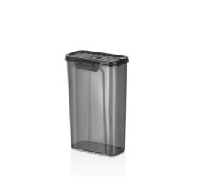 Dóza na sypké potraviny plastová, 2,5l, otváracie veko, Qlife
