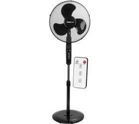 Ventilátor, stojanový, s diaľkovým ovládaním, 40 cm, 45 W