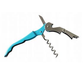 Otvárač na víno čašnícky CORKSCREW modrý/vyvrtka/