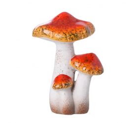 Dekorácia huby 8,5x6x12,5cm keramika