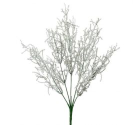 Ozdoba zapichovacia drátovec strieborný 35cm