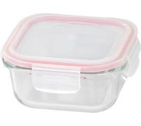 Dóza sklo štvorec 520ml, s vekom, Clip