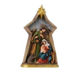 Betlehem hviezda 15x6,5x23,5 cm polyrezín