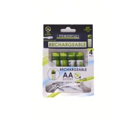 Monočlánok/batéria nabíjacia AA 1200mAh 1.5V, LITIUM-ION, 4ks, USB-C