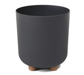 Kvetináč plastový SOFIA priemer 190mm, antracit, výška 210 mm