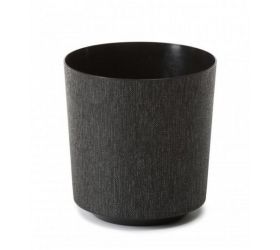 Kvetináč plastový priemer 290 mm, GAMA, textil, čierny, výška 315 mm