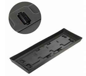 Miska antracitová s kolieskami pod kvetináč / truhlík LOFLY, 920x315mm, plastová