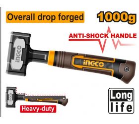 Pucka / kamenárske kladivo, 1000g ANTI-SHOCK INGCO Industrial