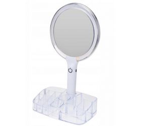 Zrkadlo LED 18x34,5 cm s organizérom