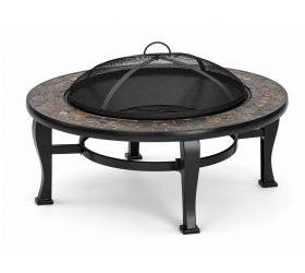 Ohnisko oceľové, kruhové, s obkladom, priemer 86 cm, GARDENKUS