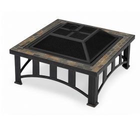 Ohnisko oceľové štvorec s obkladom 76x76cm pevné GARDENKUS