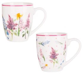 Hrnček porcelánový 360ml AGNES, mix 2 vzorov