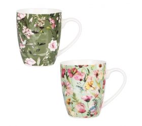 Hrnček porcelánový 360ml GRANDE, mix 2 vzorov
