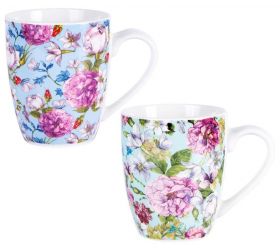 Hrnček porcelánový 360ml AMAYA, mix 2 vzorov