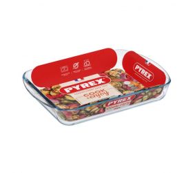Pekáč hranatý, 35x23x6cm, 2,7L, sklo číre PYREX KLC