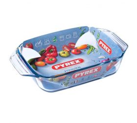 Pekáč hranatý, 31x20x6cm, 2L, sklo číre PYREX KLC