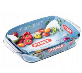 Pekáč hranatý, 35x23x7cm, 3L, sklo číre PYREX KLC
