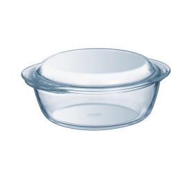 Misa zapekacia okrúhla s pokrievkou, 24x20x11cm, 1,6L+0,5L, sklo číre PYREX KLC