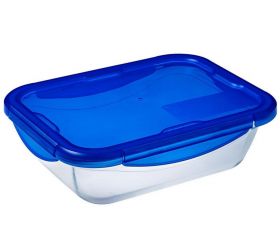 Dóza na potraviny s tesniacim vekom obdĺžniková, 30x23x8cm, 3,5L, sklo číre PYREX