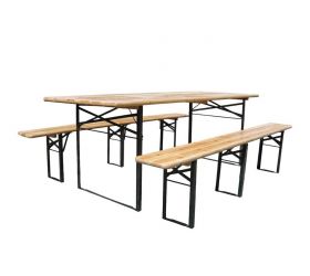 Nábytok pivný set 180cm OTO, stôl 180x70cm + 2x lavica 180x25cm