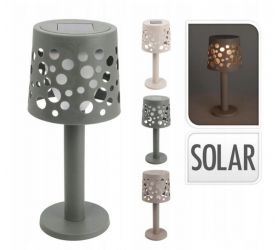 Lampa / svetlo LED solárne 21 cm, stolná, mix farieb