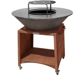 Gril Fiesta, prevedenie rust, oceľ, priemer 100 cm, s ohniskom