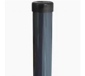 Stĺpik priemer 48/2000mm Zn+PVC ANTRACIT, s plastovým klobúčikom