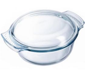 Misa zapekacia okrúhla s pokrievkou, 21x18x9cm, 1L+0,3L, sklo číre PYREX, spevnený obal