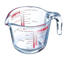 Odmerka 0,25L, 9x8cm, sklenená, číra, PYREX