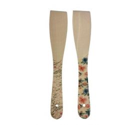 Obracačka drevená 30cm dekor kvietky, mix dizajnov