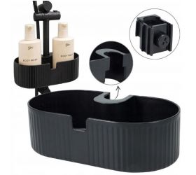 Organizér, polička do sprchy 24x13 cm plast čierna