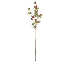 Ozdoba zapichovacia, konár, granátové jablká, 75cm
