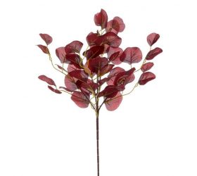 Ozdoba zapichovaicia eukalyptus bordo 49cm