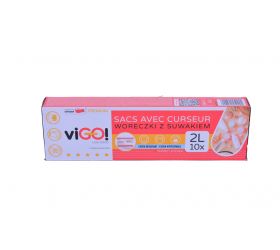 Sáčok / vrecko so zipsom, 2l, 10ks 24x20 cm KLC