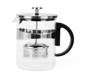 Kanvica na kávu a čaj 1200ml sitko-piest, nerez FRENCH PRESS