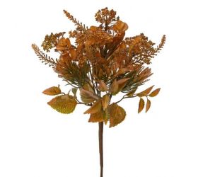 Ozdoba zapichovacia, eukalyptus+vres, 36cm, hnedá