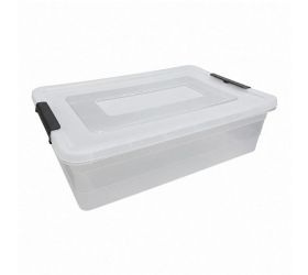 Box transparentný 28l s kolieskami