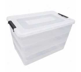 Box transparentný 65l s kolieskami