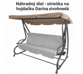 ND Strieška - textília na hojdačku DARINA sivohnedá