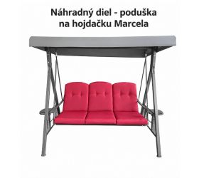 ND Poduška na hojdačku MARCELA bordová