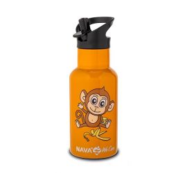 Termoflaša 350 ml nerez, opica oranžová NAVA